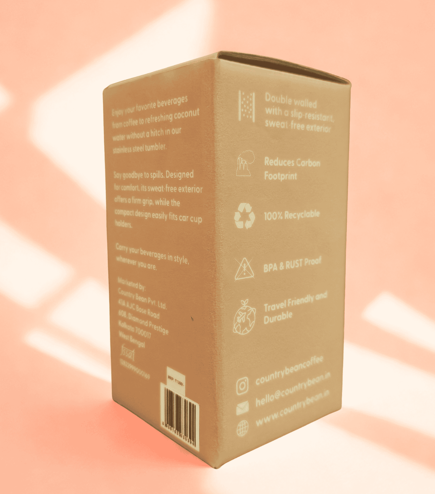 Stainless Steel Tumbler 450ml (Free Personalisation)