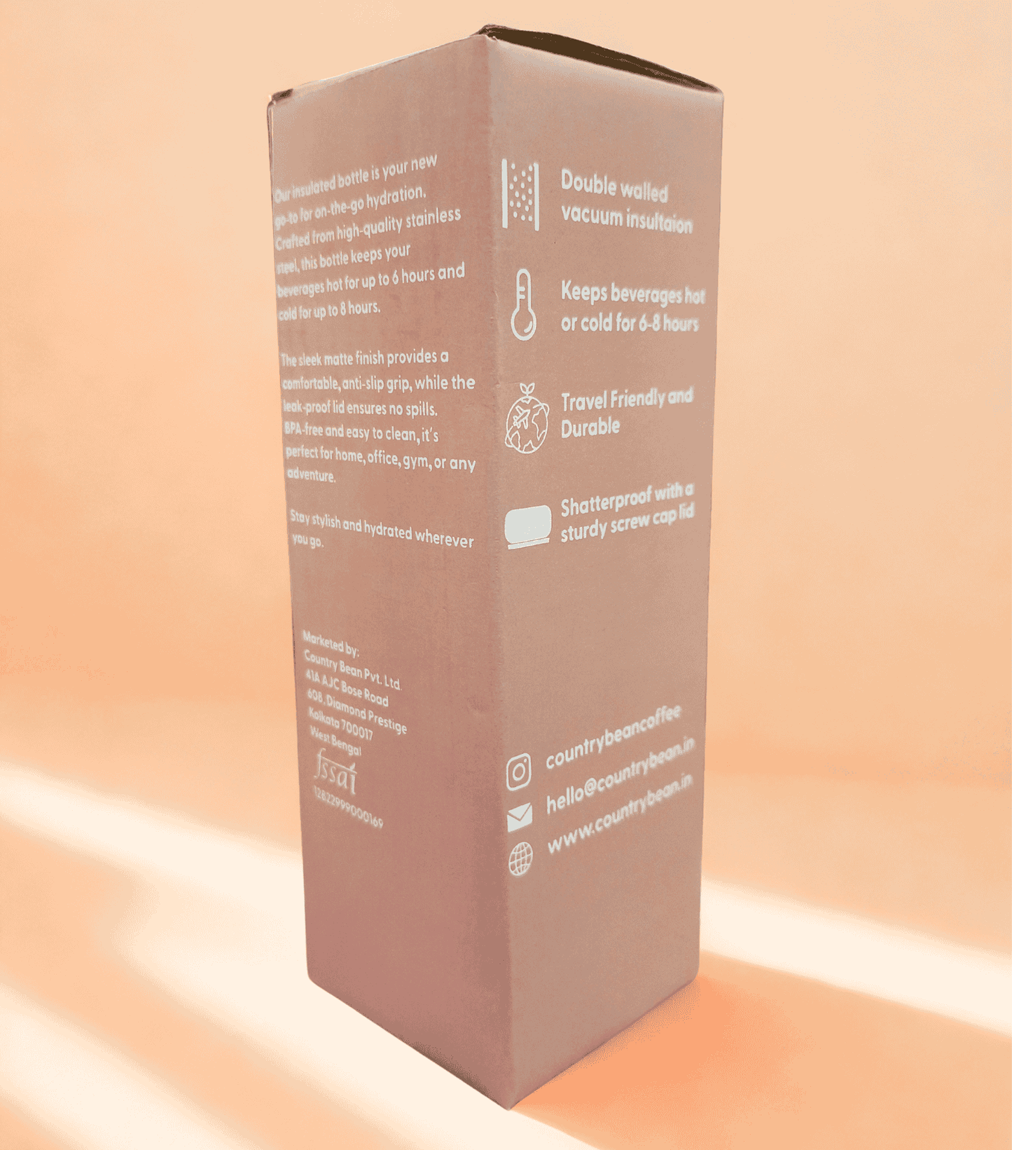 Matte Finish Insulated Bottle 500ml + Original 60% Arabica Coffee