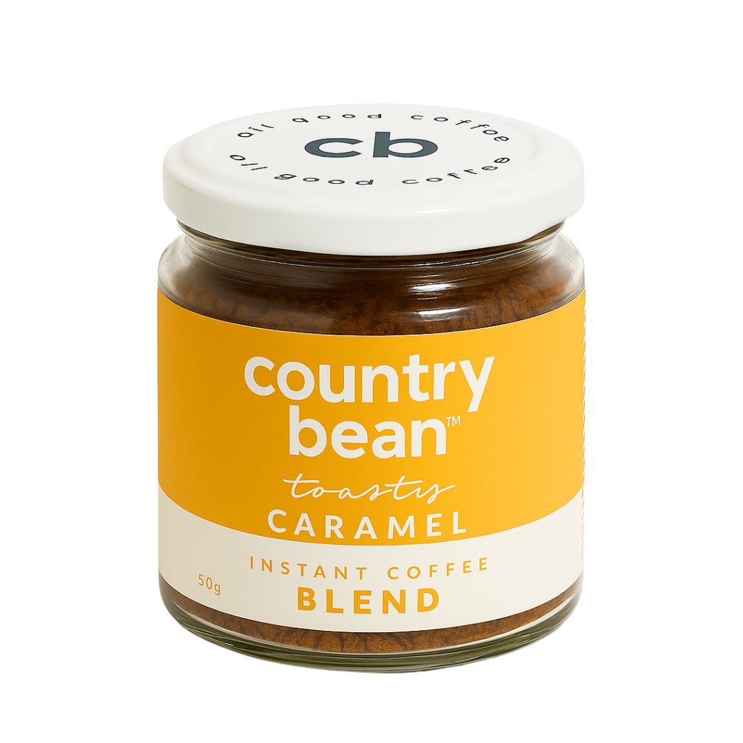 Milk Frother + Caramel 60% Arabica Coffee