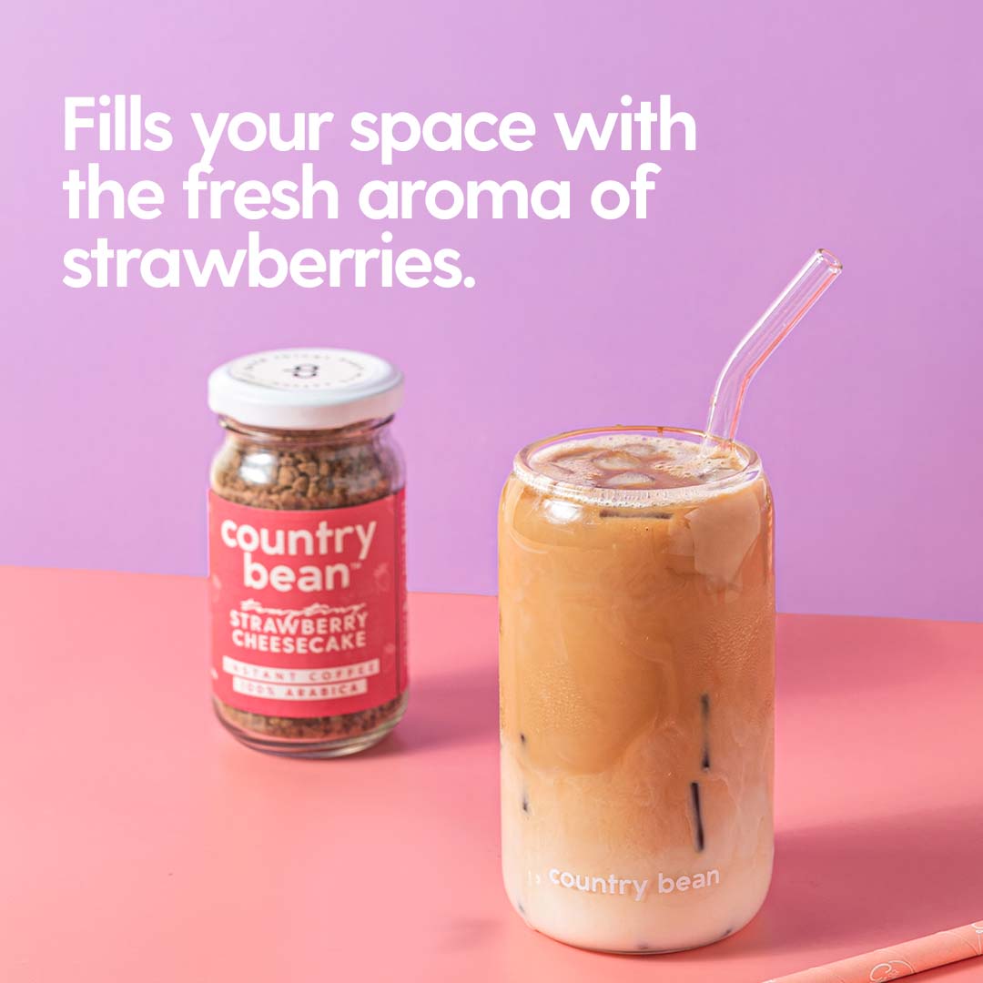 Strawberry Cheesecake 100% Arabica Instant Coffee 50g