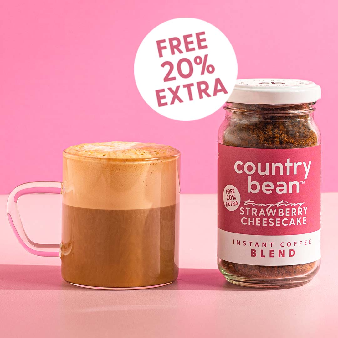Strawberry Cheesecake Instant Coffee Blend 50g + 10g Free