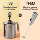Milk Frother + Caramel 60% Arabica Coffee