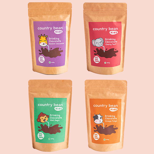 Assorted Pack of 4 - Kids Drinking Chocolate