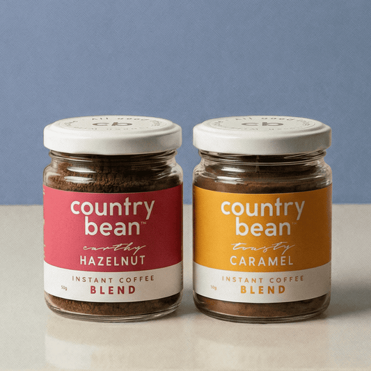 Hazelnut & Caramel Instant Coffee Combo (50gx2)