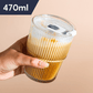 Ribbed Glass Sipper