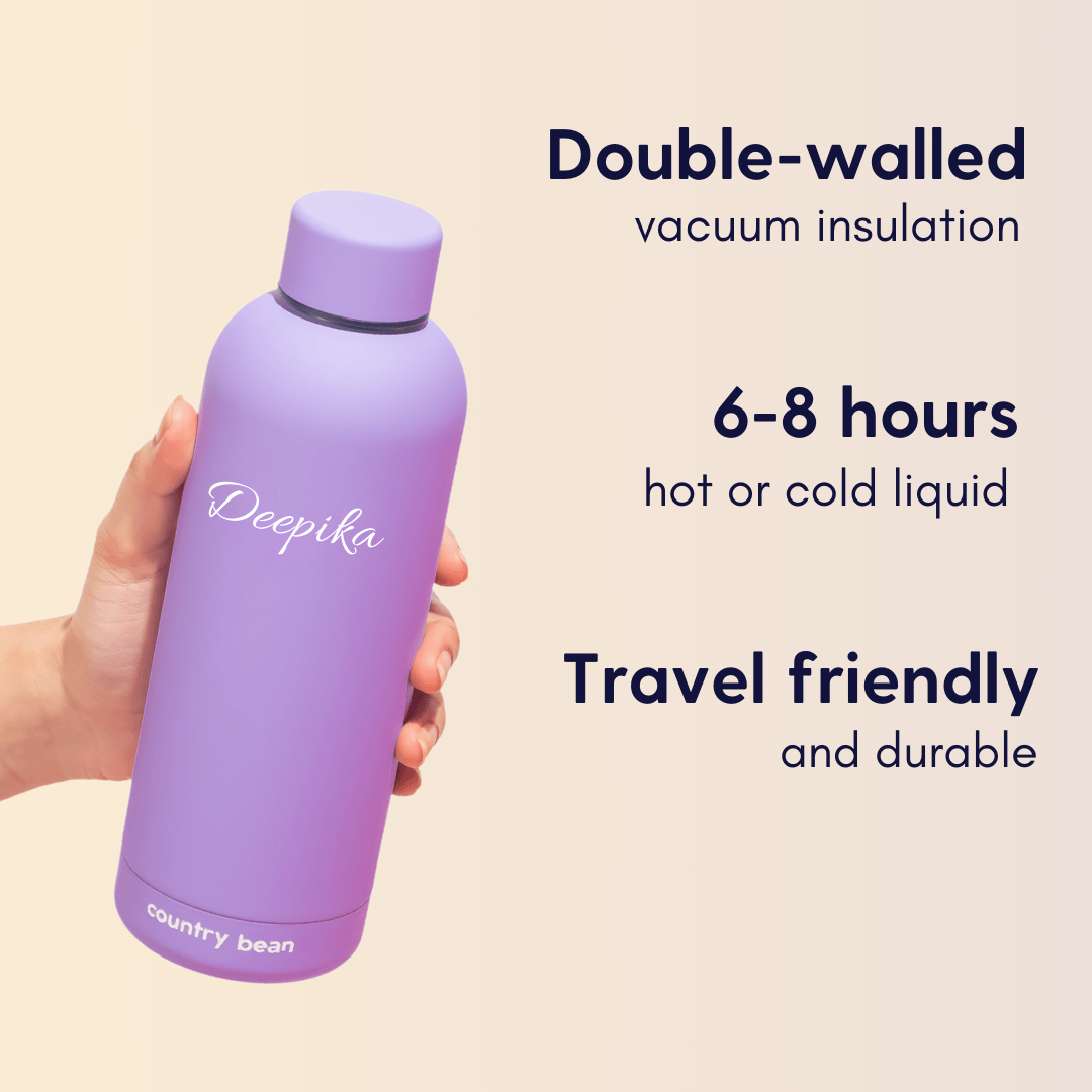 Matte Finish Insulated Bottle with Free Personalisation