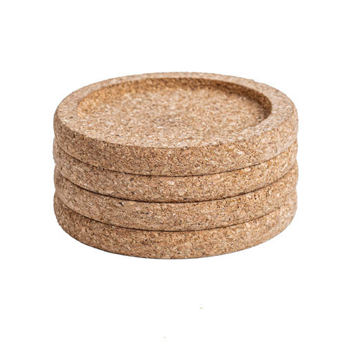 Cork Coffee Coasters - Set of 4